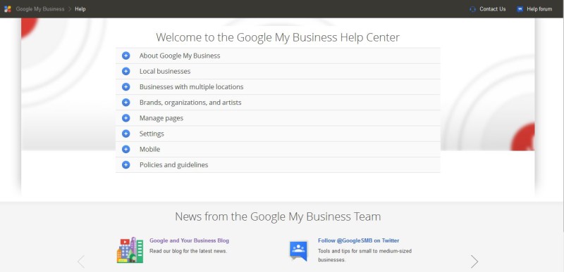 Google My Business Help Centre