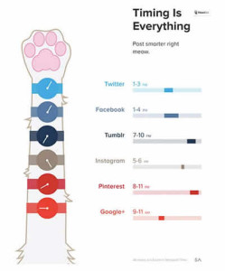 Best times to post on Social Media