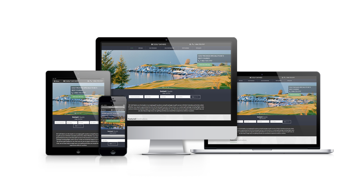 BC Golf Safaris Responsive Website