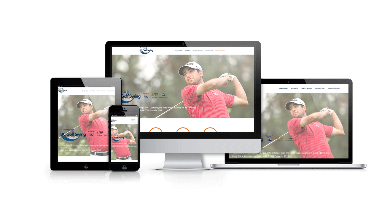 BC Golf Swing Website Portfolio
