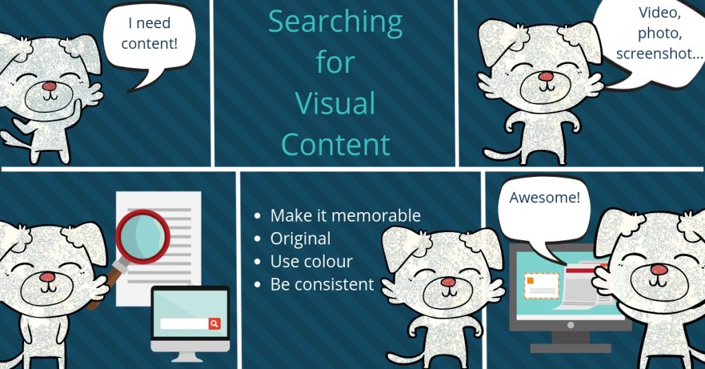 Cartoon Visual Content Marketing